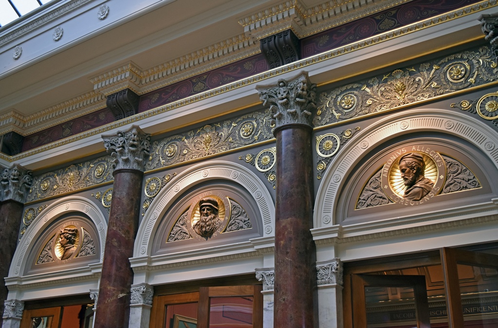 Artist Reliefs Above Doorways